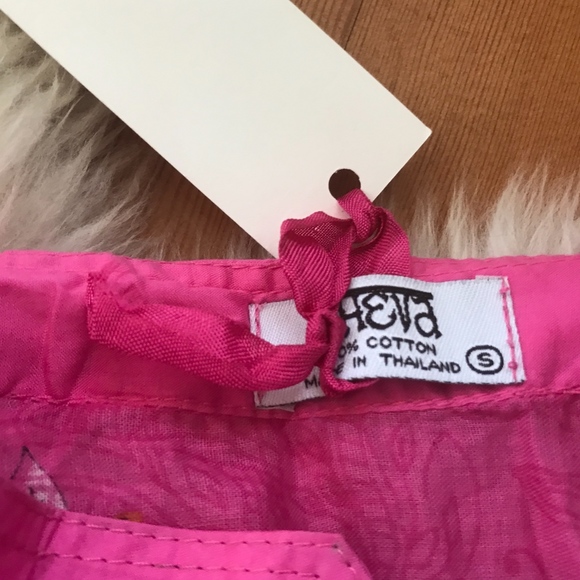 Sleeveless pink Thai Kurti top - Picture 5 of 6